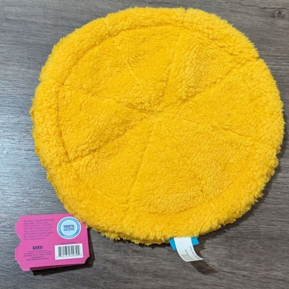 Bark Box L-Tossing Pizza Plush Dog Toy 10" M-L Size Durable & Squeaky New - Picture 2 of 4